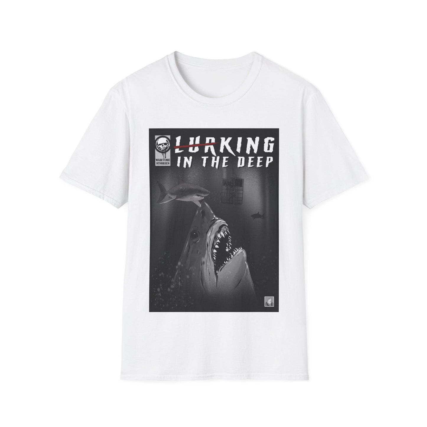 T-Shirt - Megalodon - King in the Deep (Comic Book Style)