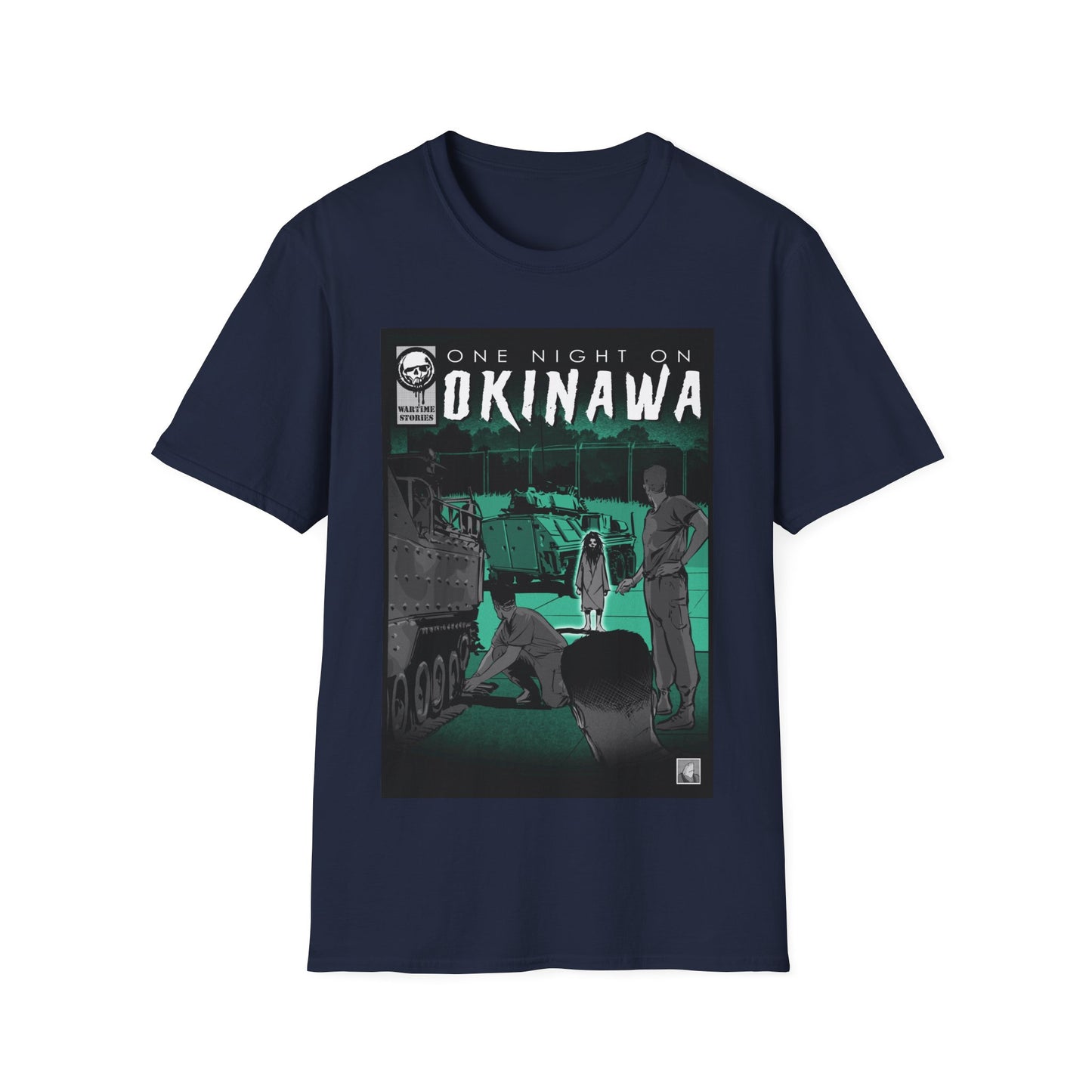 T-Shirt - Okinawa - The Girl on the Ramp (Comic Book Style)
