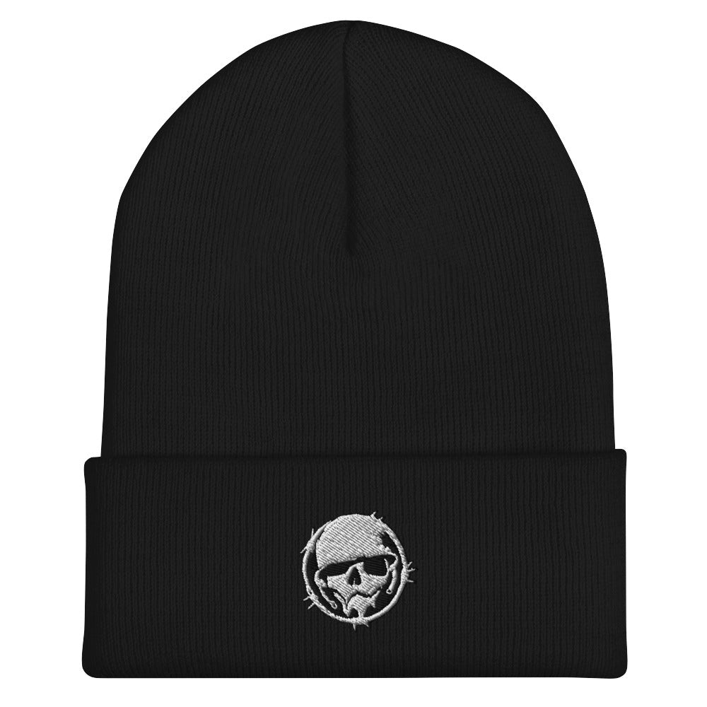 Cuffed Beanie - Combat Skully Emblem