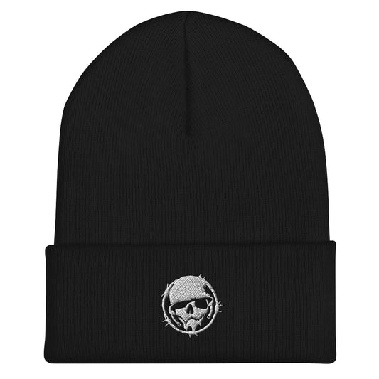 Cuffed Beanie - Combat Skully Emblem
