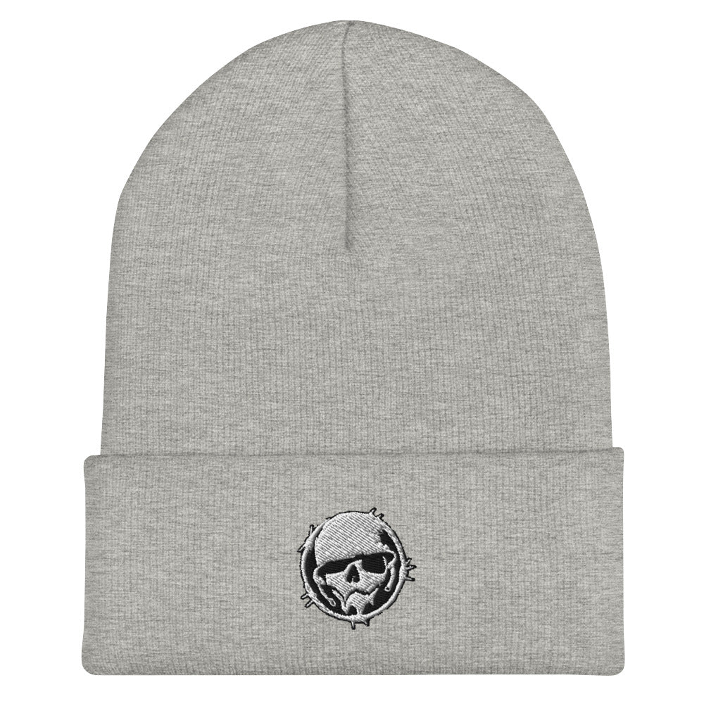 Cuffed Beanie - Combat Skully Emblem