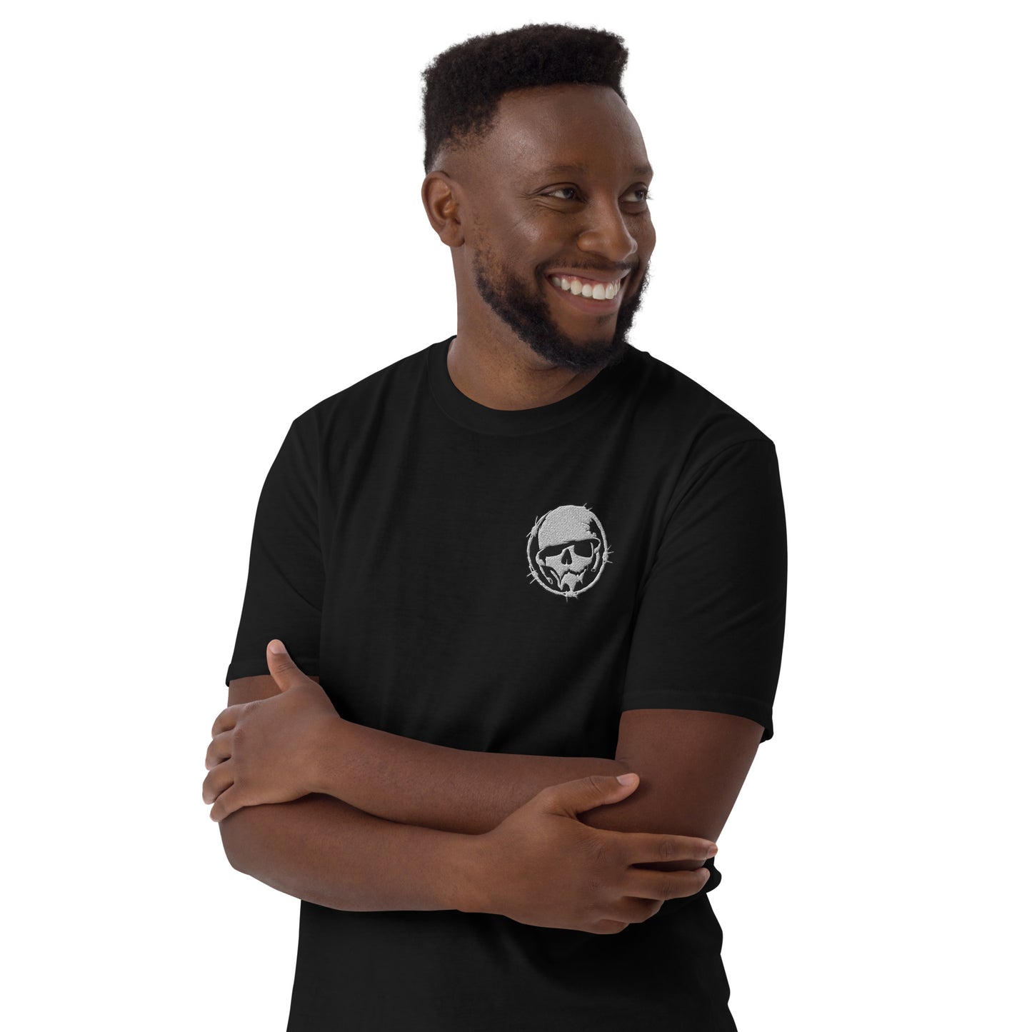 Logo T-Shirt  - Combat Skully Emblem (Embroidered)