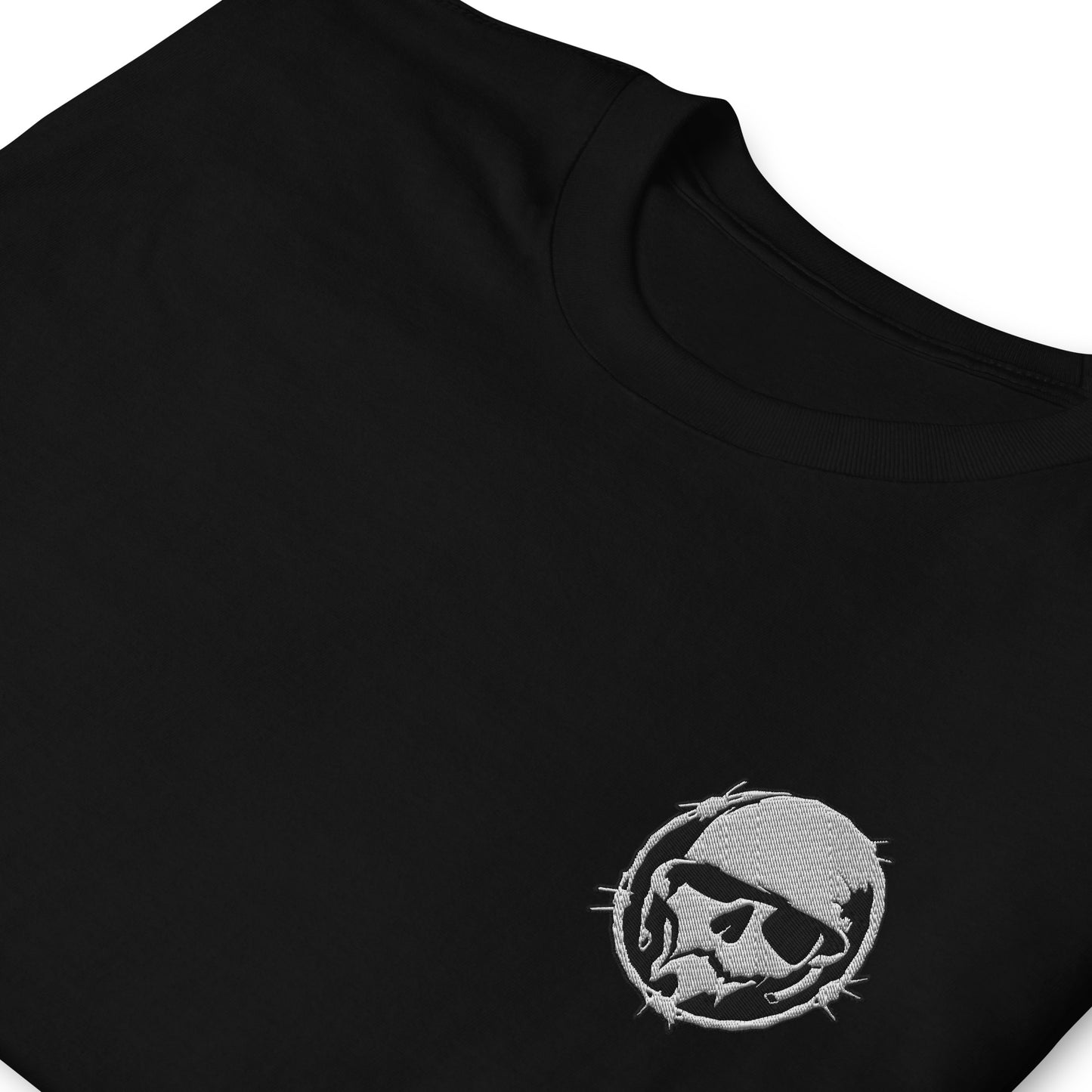 Logo T-Shirt  - Combat Skully Emblem (Embroidered)