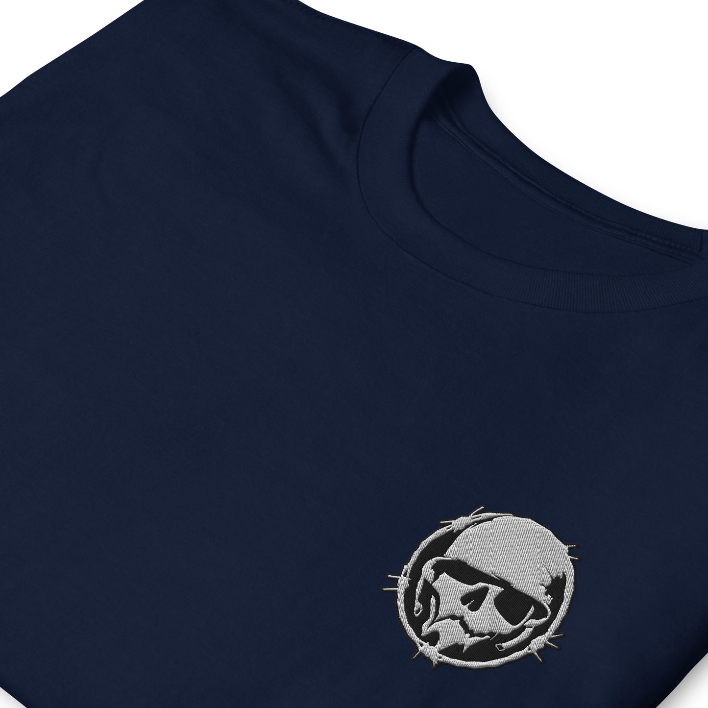Logo T-Shirt  - Combat Skully Emblem (Embroidered)
