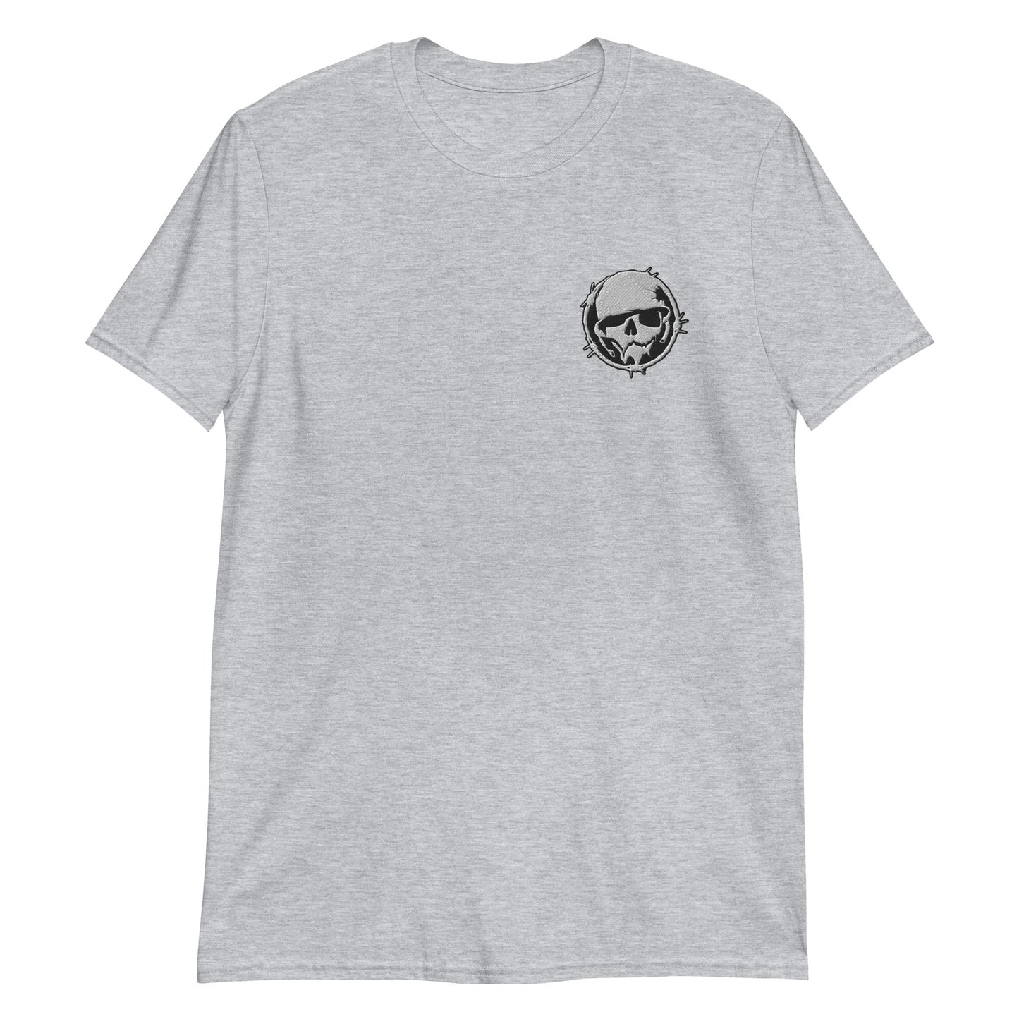 Logo T-Shirt  - Combat Skully Emblem (Embroidered)
