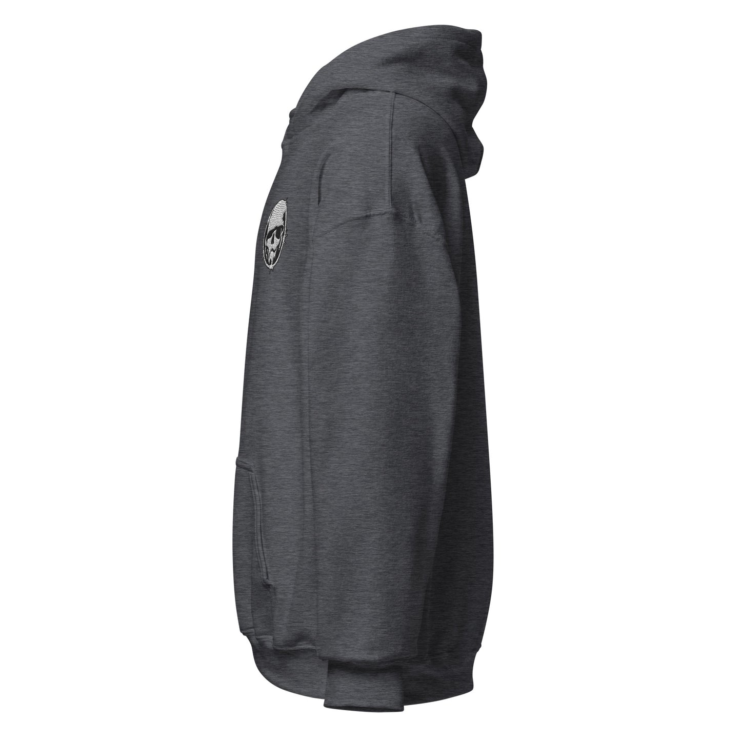 Hoodie - Combat Skully Emblem (Embroidered) - Unisex 50/50 Cotton/Poly
