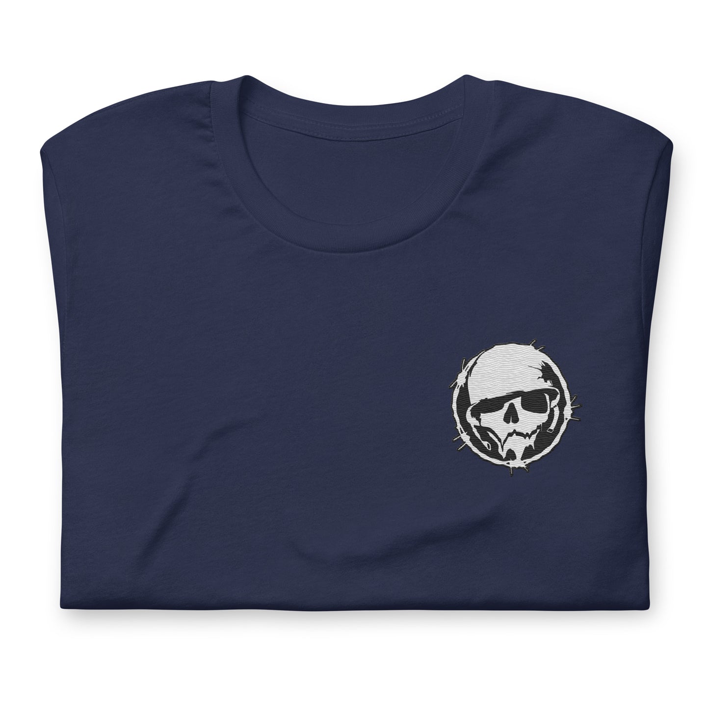 Logo T-Shirt  - Military Reg - Combat Skully (Embroidered)