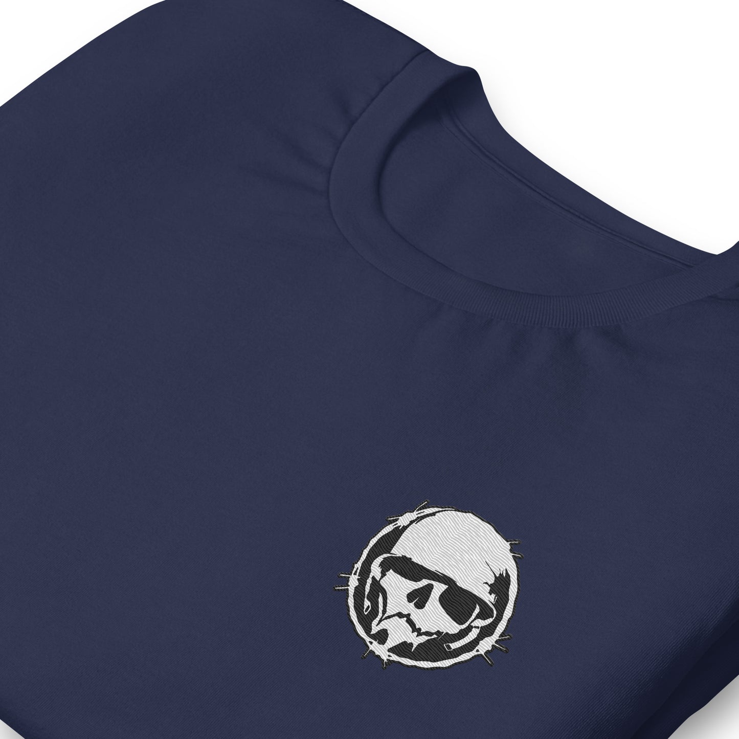 Logo T-Shirt  - Military Reg - Combat Skully (Embroidered)