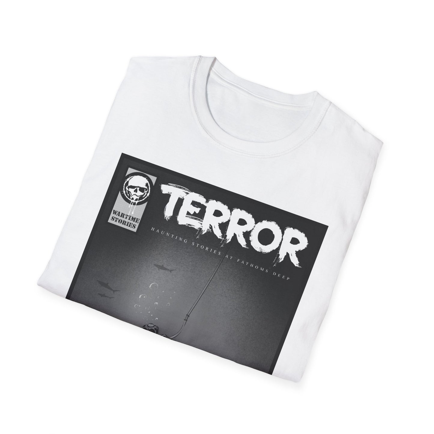 T-Shirt - Terror in the Deep - WWII Sunken Sub (Comic Book Style)