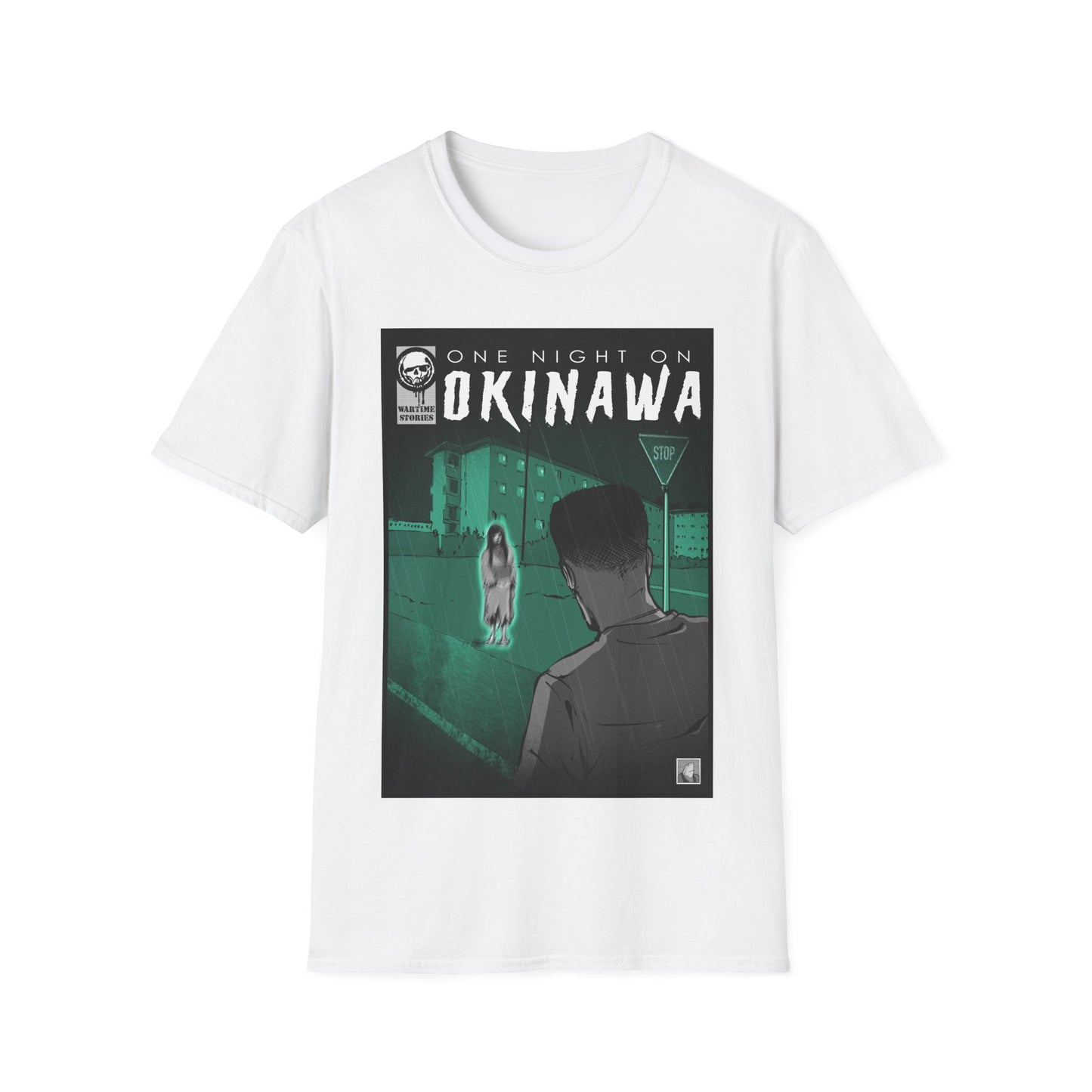 T-Shirt - Okinawa - The Girl at the Barracks (Comic Book Style)