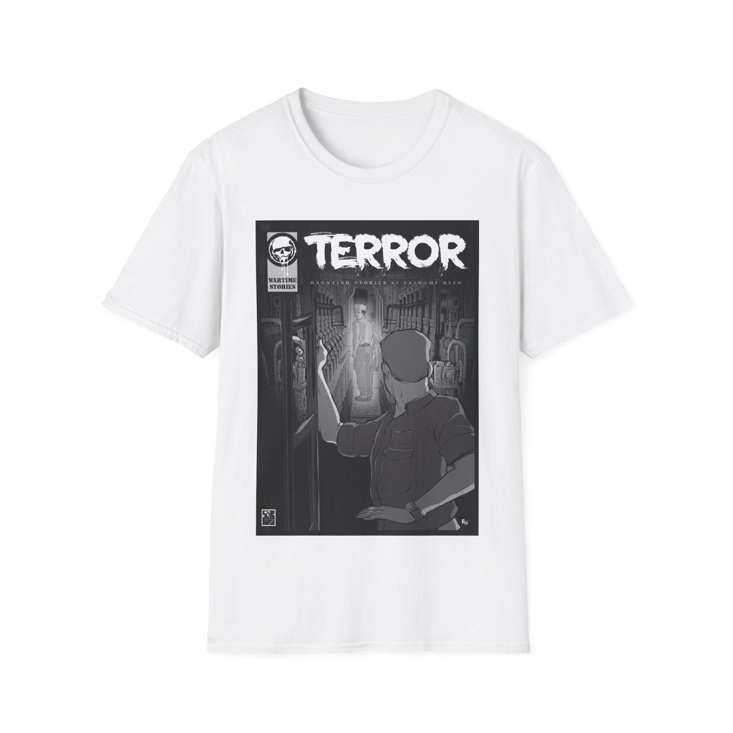 T-Shirt - Terror in the Deep - Engine Room (Comic Book Style)