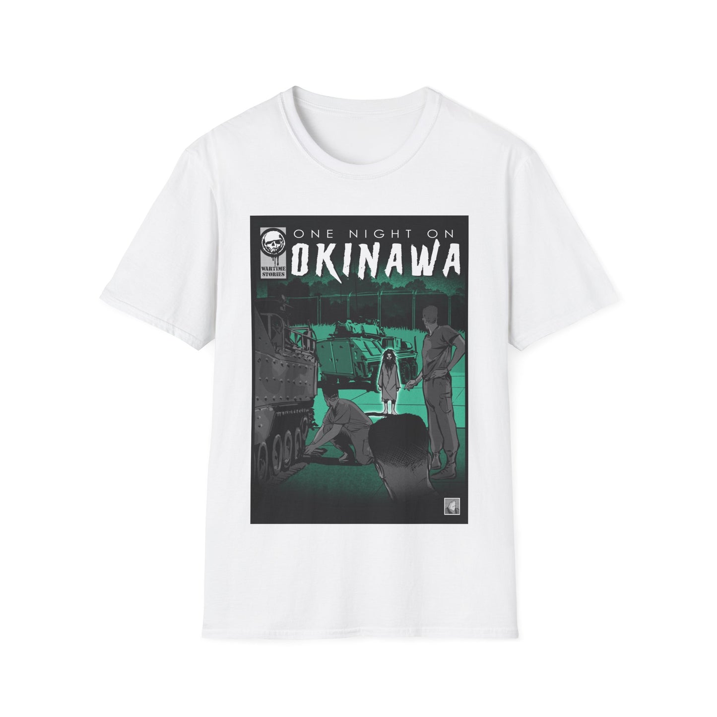 T-Shirt - Okinawa - The Girl on the Ramp (Comic Book Style)