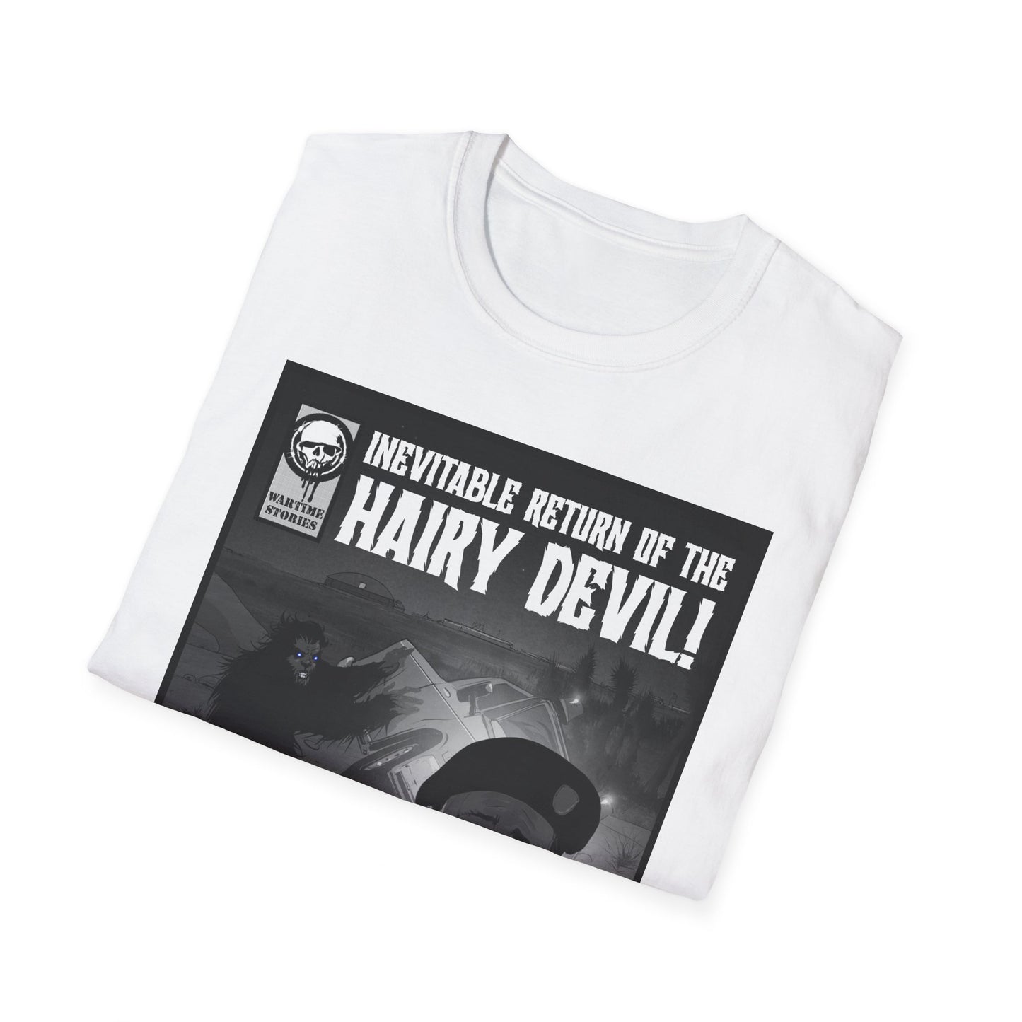 T-Shirt - Edwards AFB - Blue-Eyed Devil (Comic Book Style)