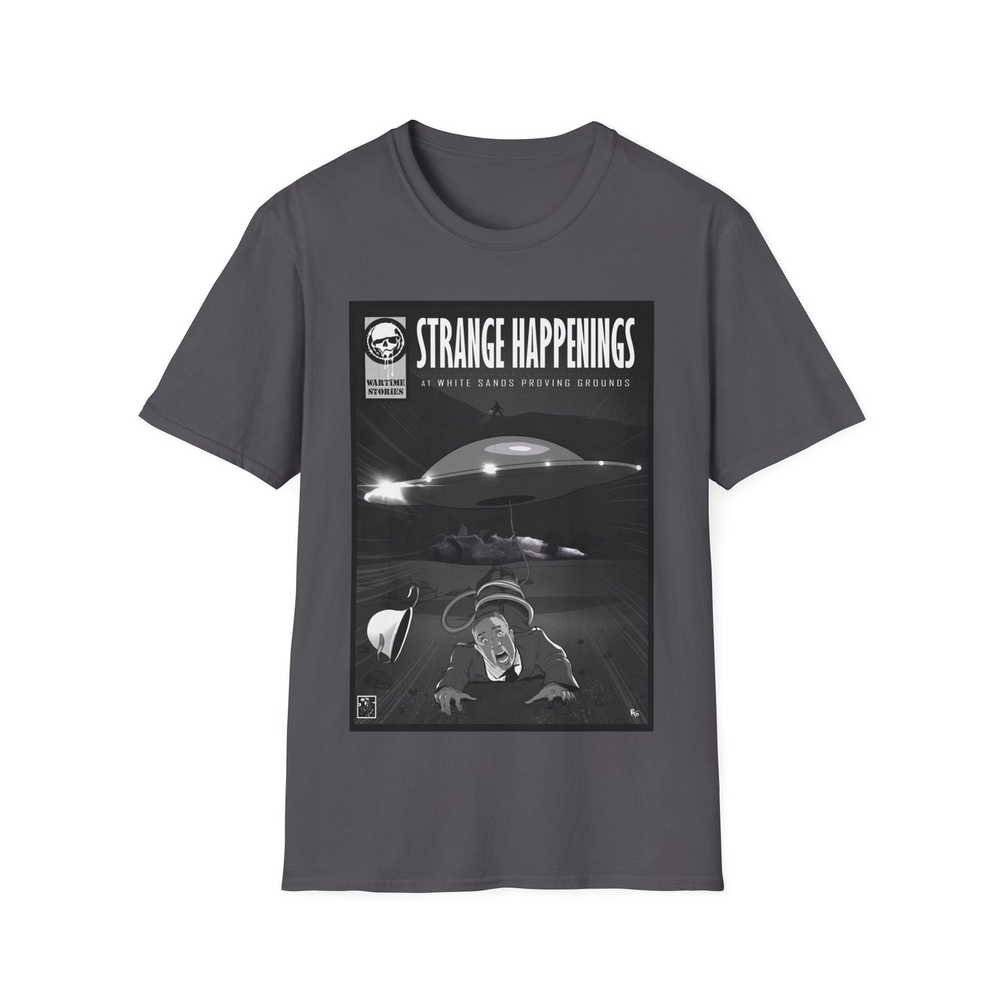 T-Shirt - White Sands Proving Grounds - Abduction (Comic Book Style)