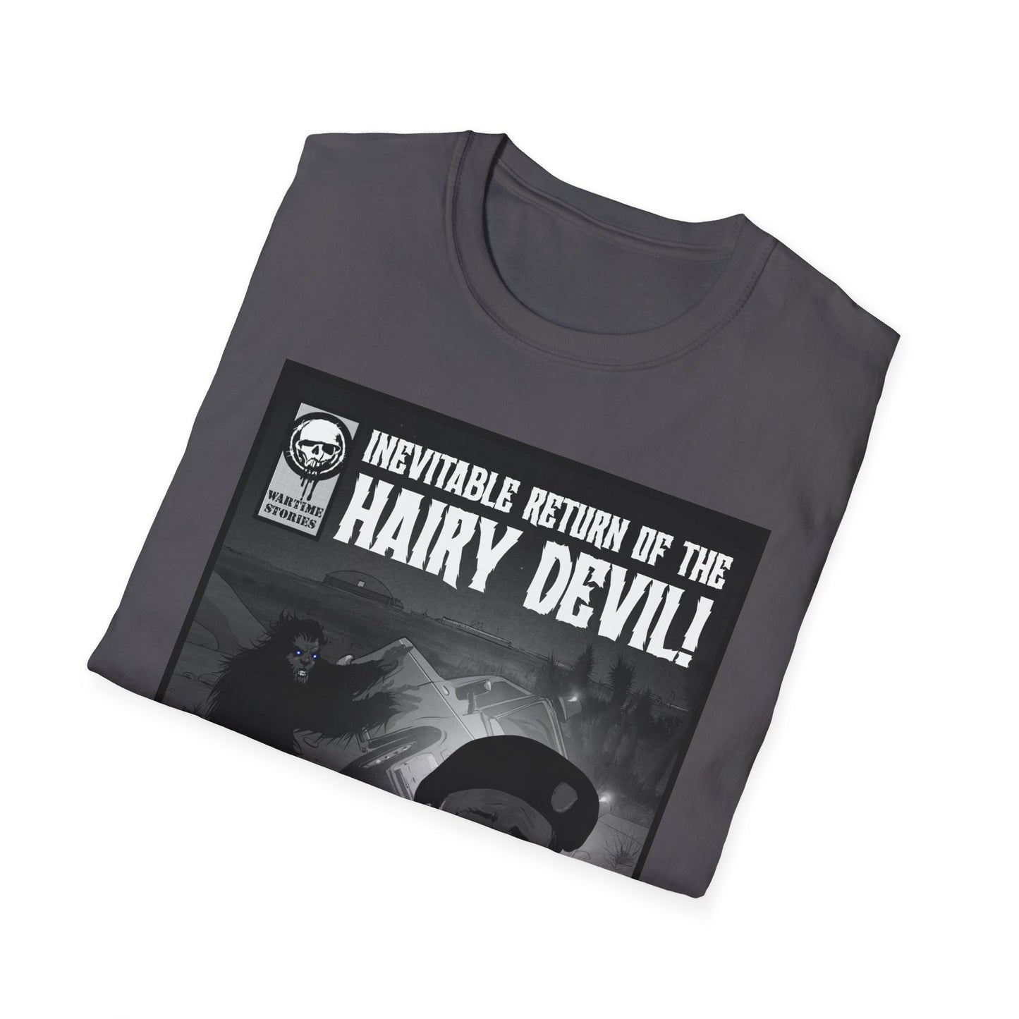 T-Shirt - Edwards AFB - Blue-Eyed Devil (Comic Book Style)