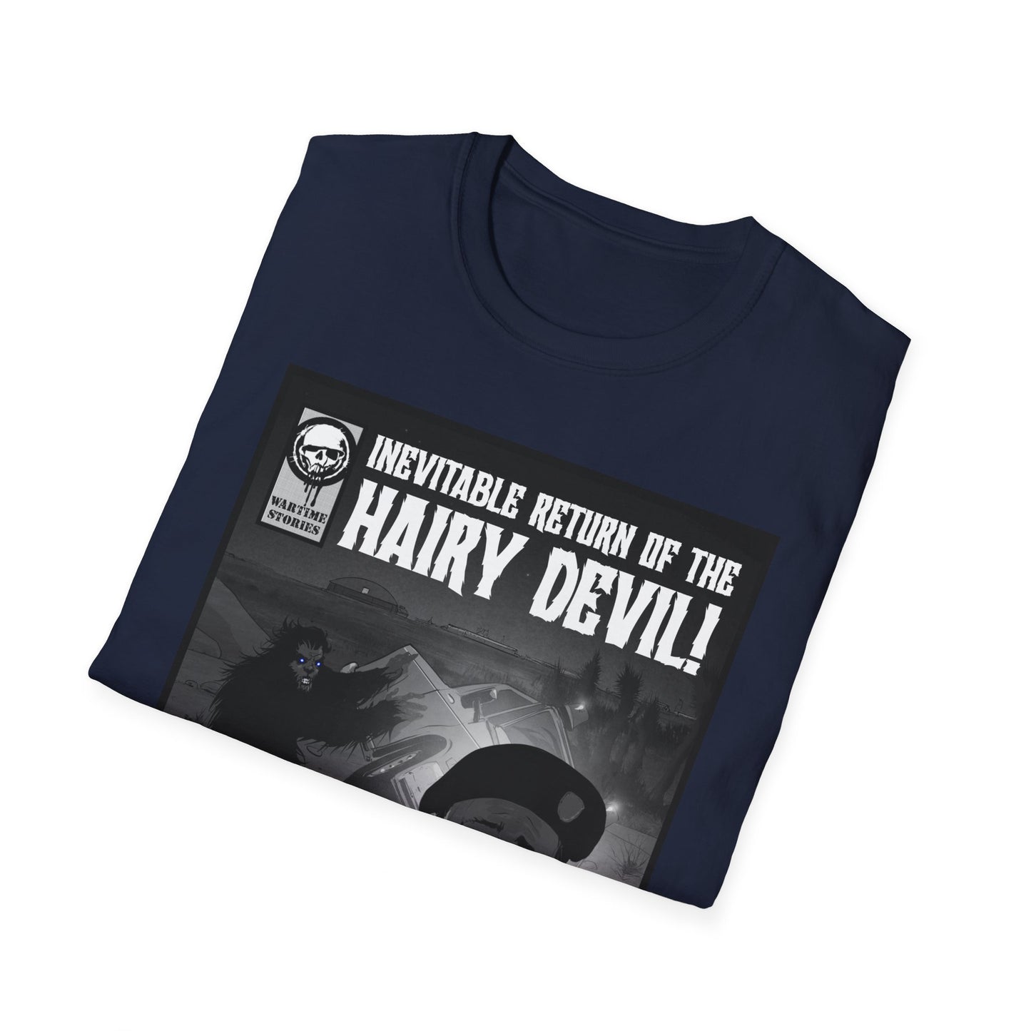 T-Shirt - Edwards AFB - Blue-Eyed Devil (Comic Book Style)