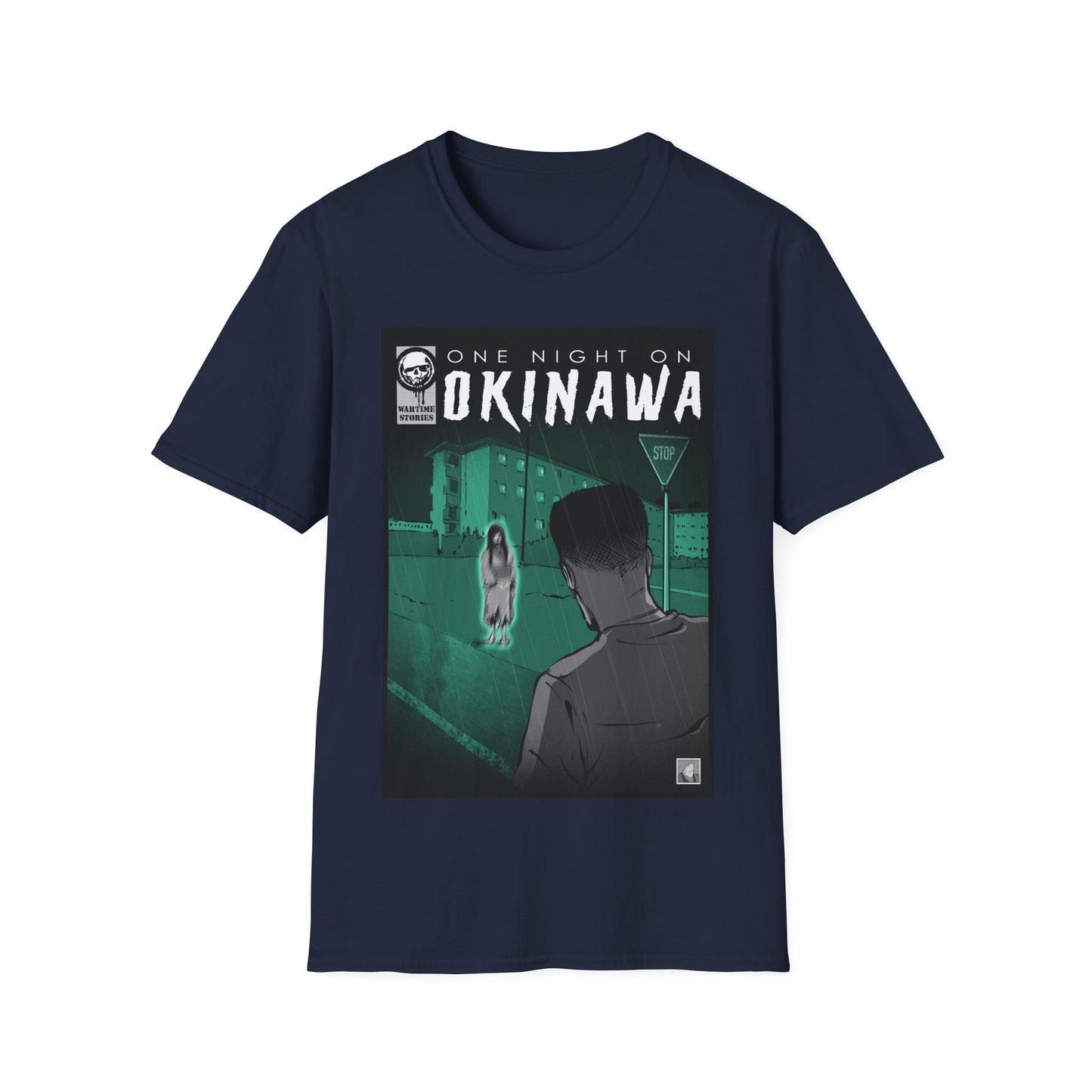 T-Shirt - Okinawa - The Girl at the Barracks (Comic Book Style)