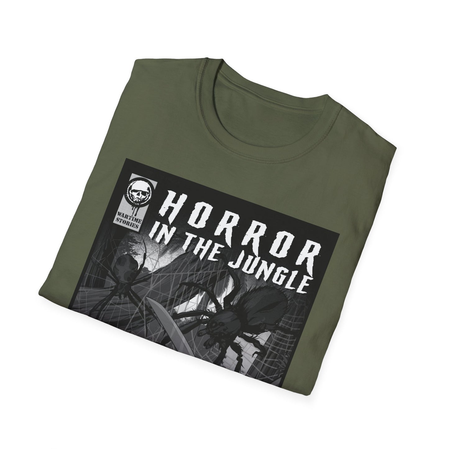 T-Shirt - Spiders - Horror in the Jungle (Comic Book Style)