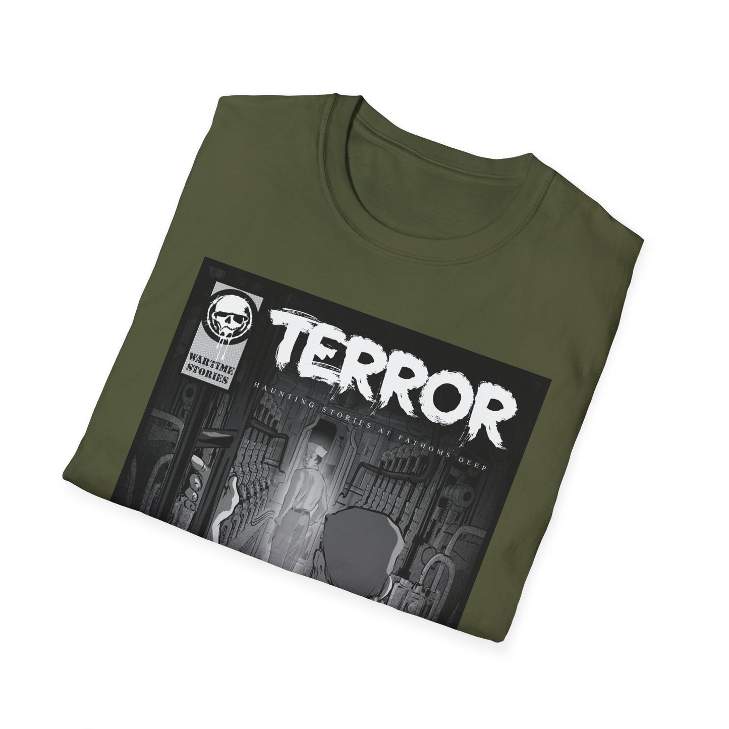 T-Shirt - Terror in the Deep - Engine Room (Comic Book Style)