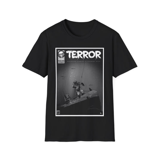 T-Shirt - Terror in the Deep - WWII Sunken Sub (Comic Book Style)