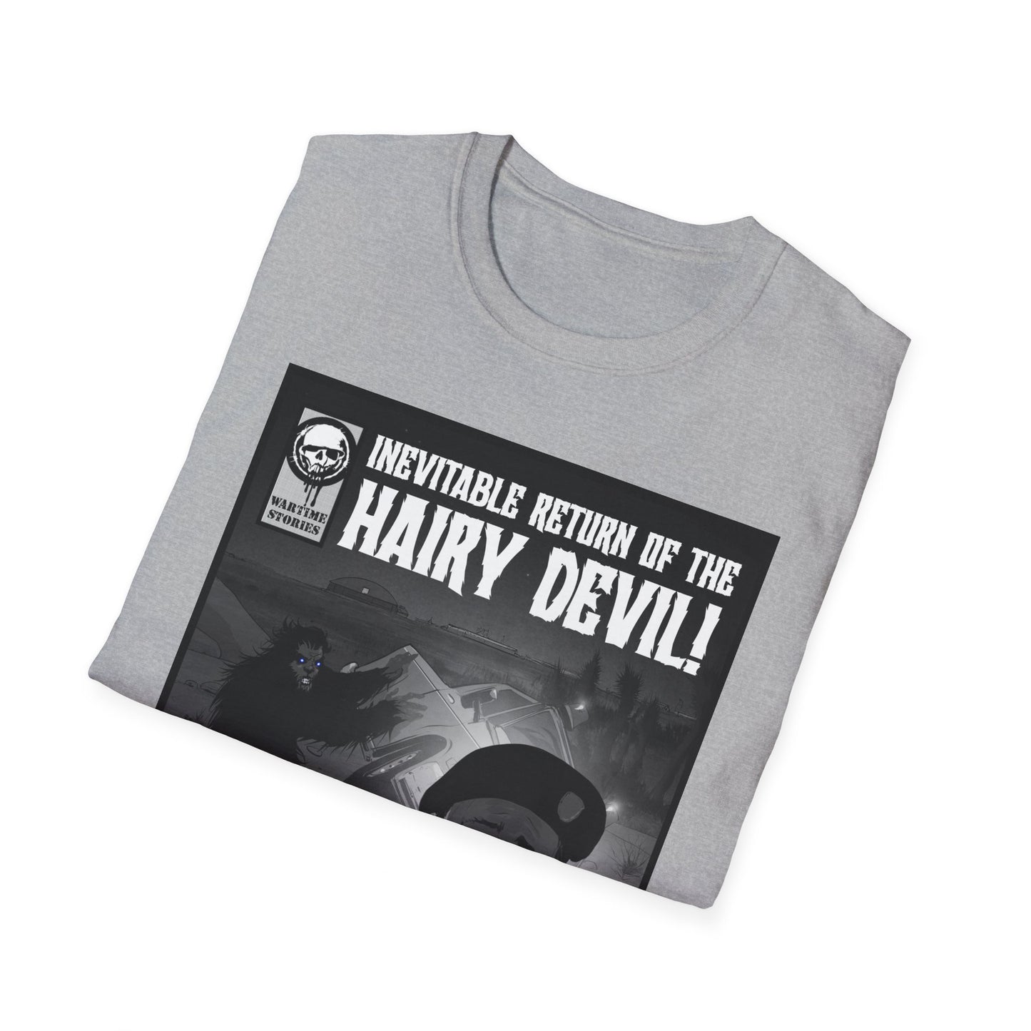 T-Shirt - Edwards AFB - Blue-Eyed Devil (Comic Book Style)