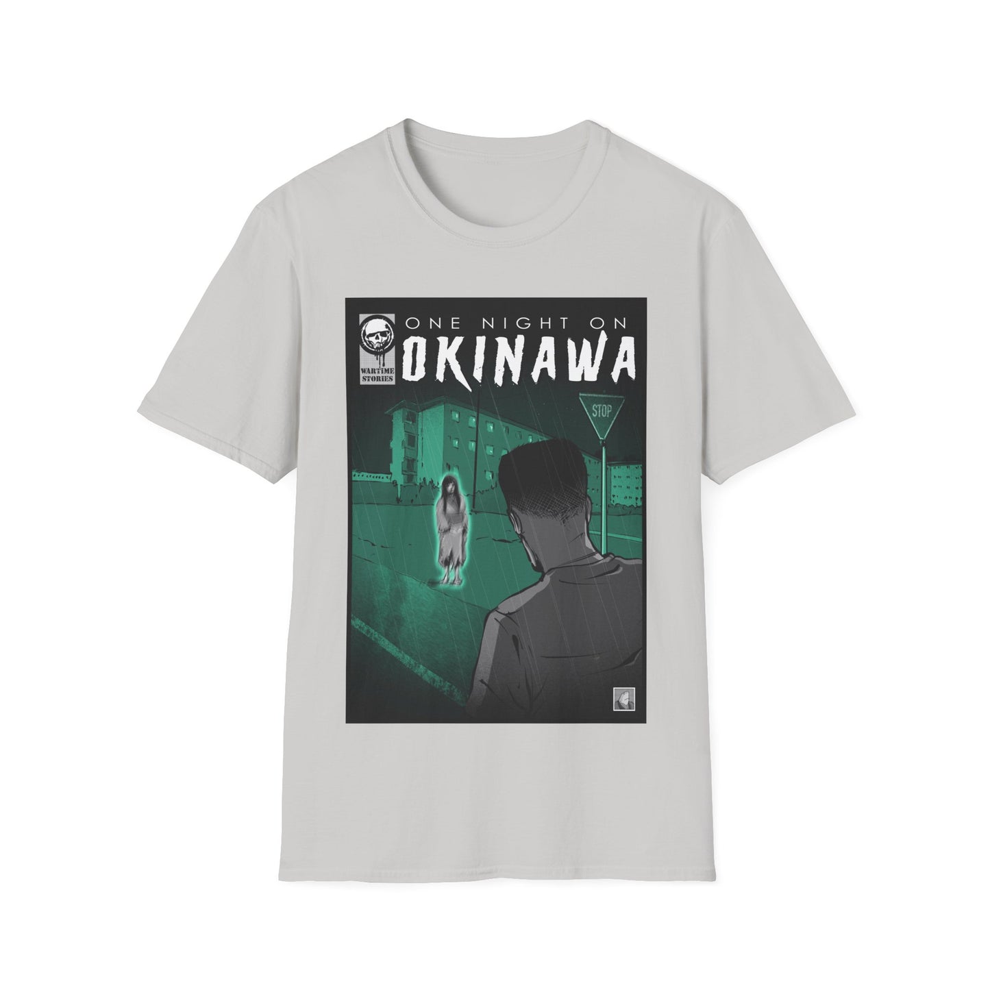 T-Shirt - Okinawa - The Girl at the Barracks (Comic Book Style)