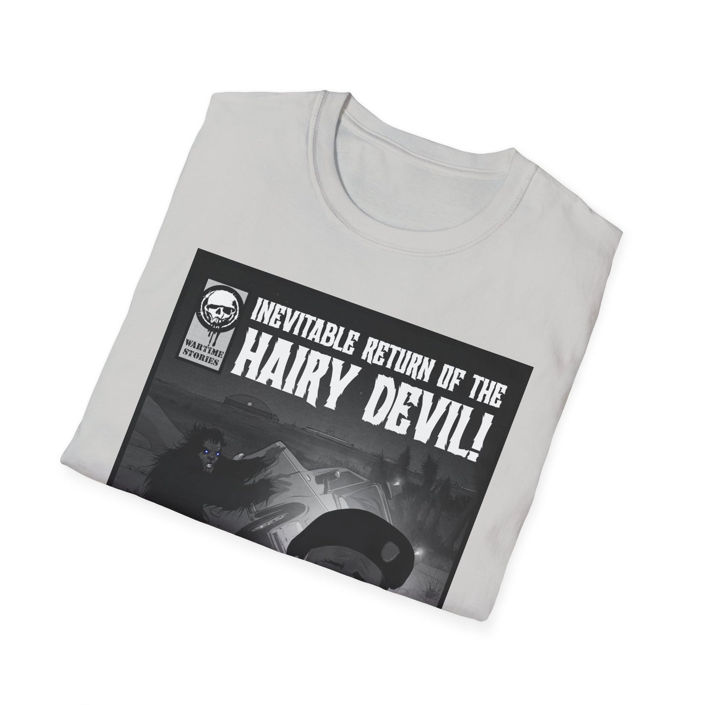 T-Shirt - Edwards AFB - Blue-Eyed Devil (Comic Book Style)