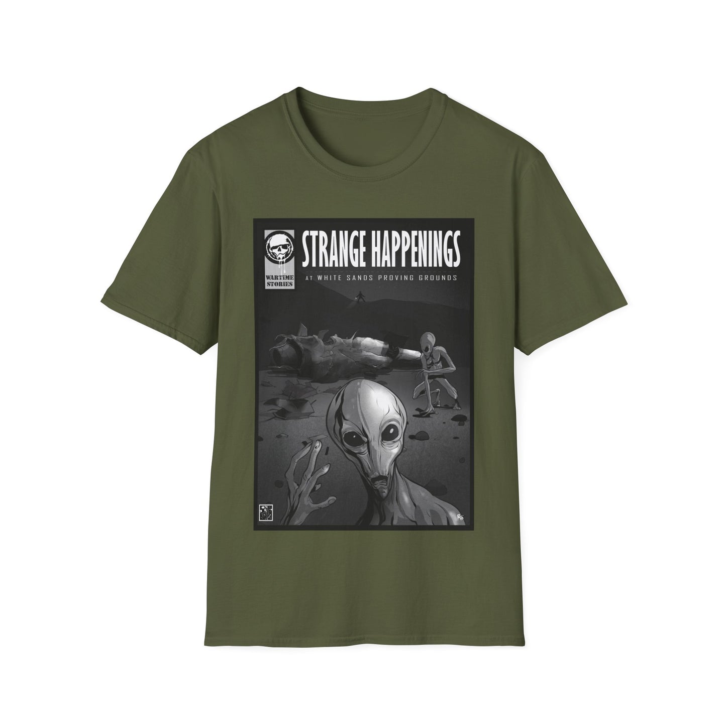 T-Shirt - White Sands Proving Grounds - Missile Inspection (Comic Book Style)