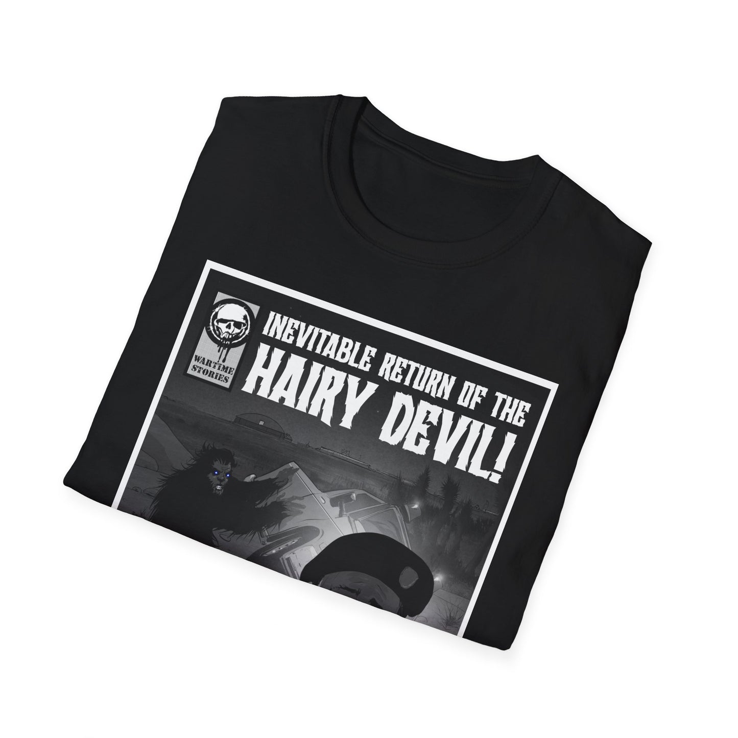 T-Shirt - Edwards AFB - Blue-Eyed Devil (Comic Book Style)