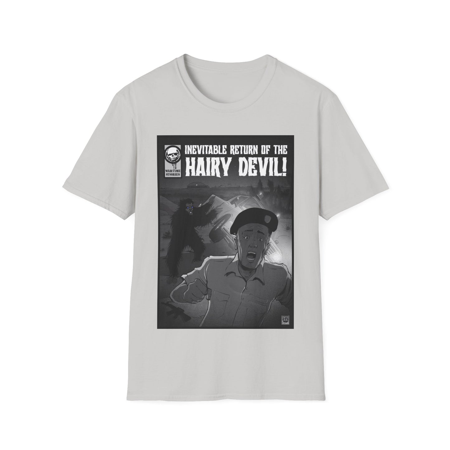 T-Shirt - Edwards AFB - Blue-Eyed Devil (Comic Book Style)