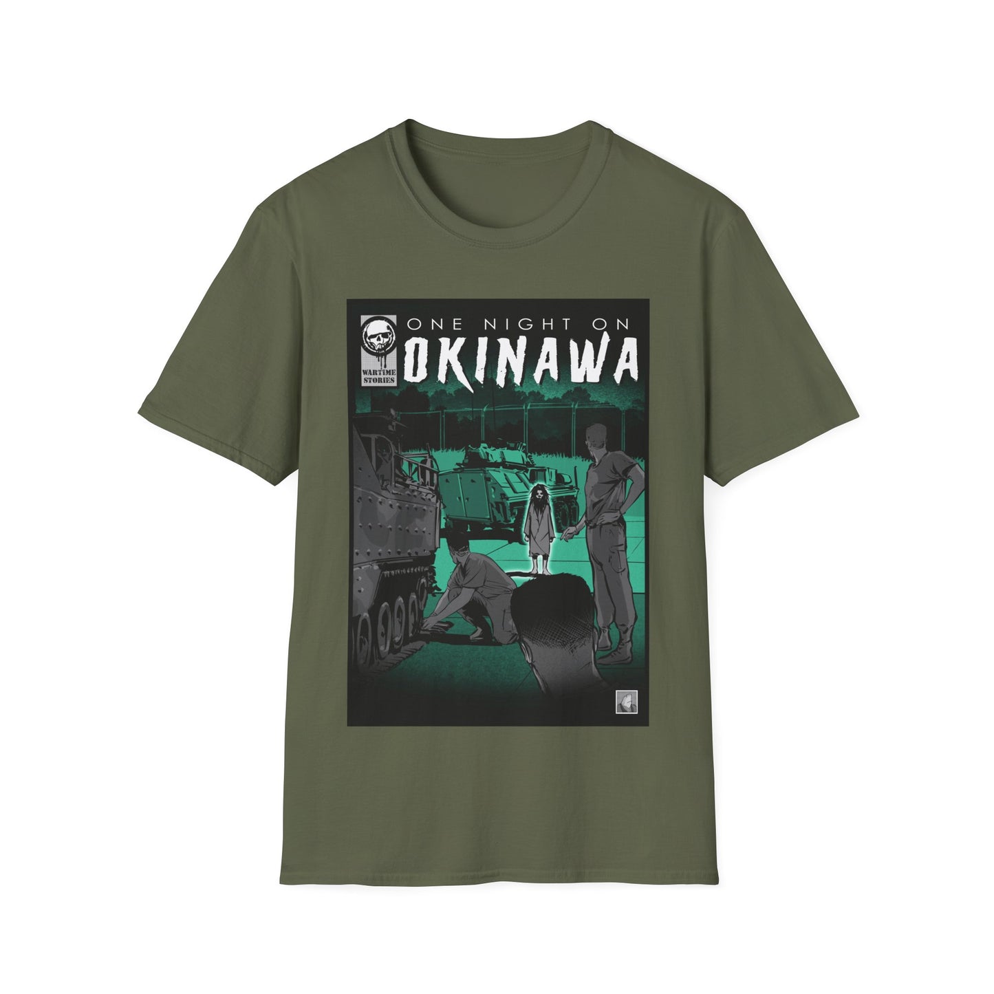 T-Shirt - Okinawa - The Girl on the Ramp (Comic Book Style)