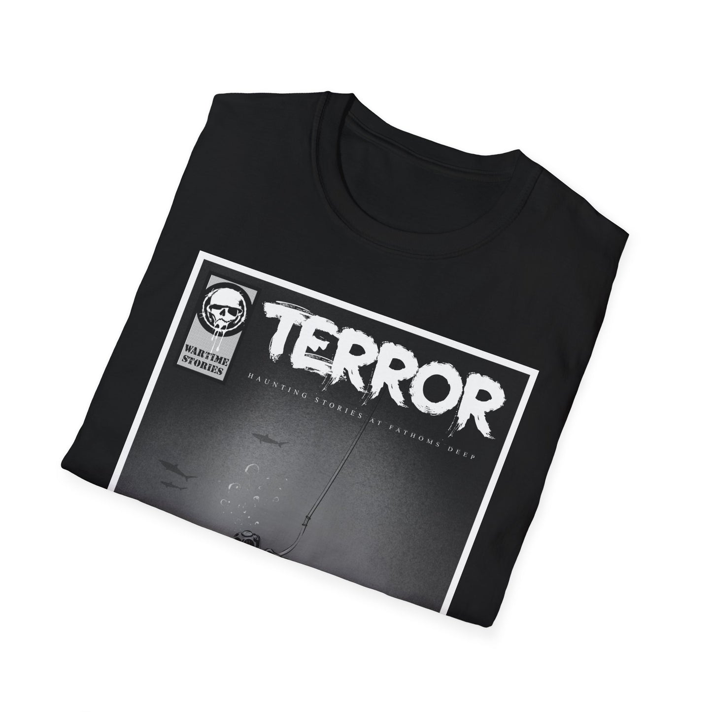 T-Shirt - Terror in the Deep - WWII Sunken Sub (Comic Book Style)