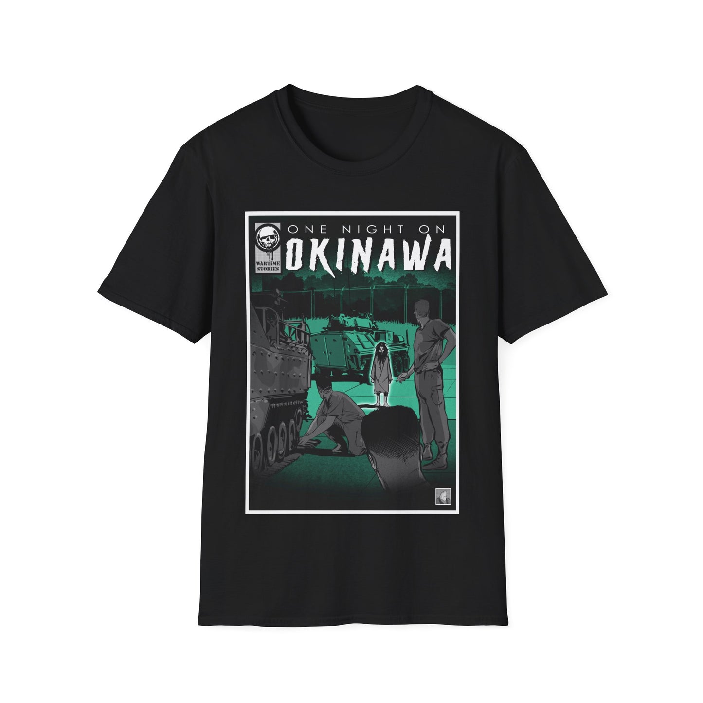 T-Shirt - Okinawa - The Girl on the Ramp (Comic Book Style)