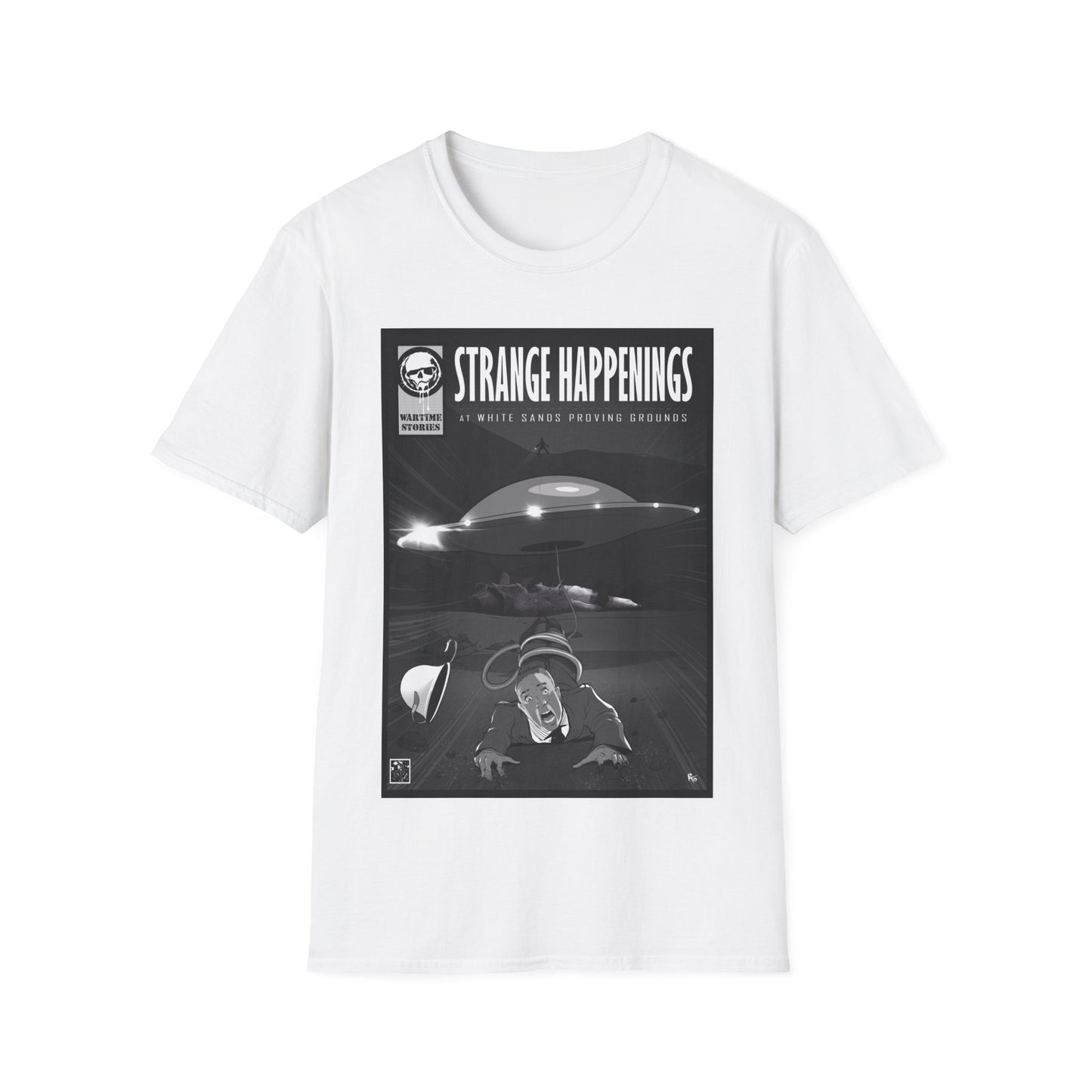 T-Shirt - White Sands Proving Grounds - Abduction (Comic Book Style)