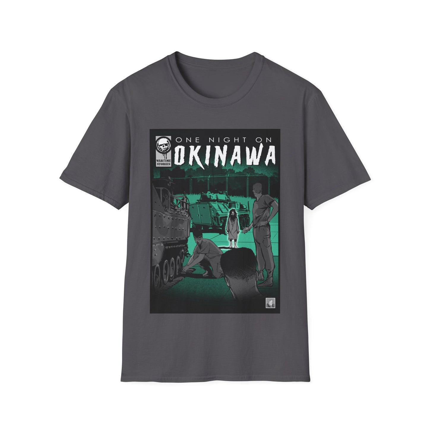 T-Shirt - Okinawa - The Girl on the Ramp (Comic Book Style)