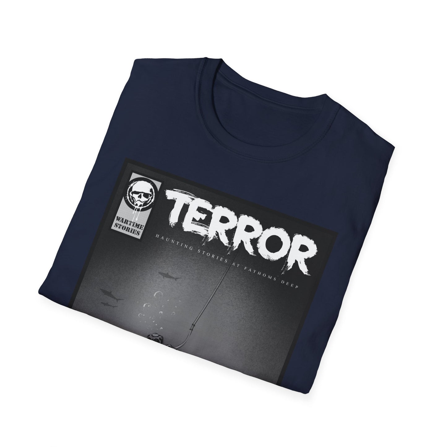 T-Shirt - Terror in the Deep - WWII Sunken Sub (Comic Book Style)