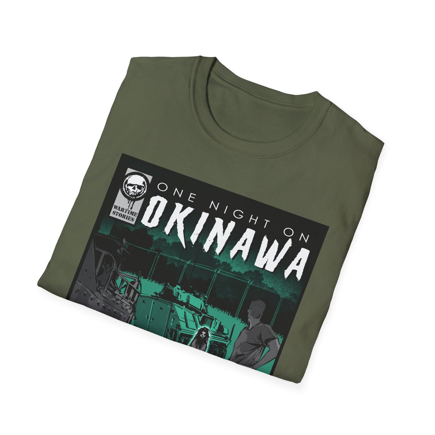 T-Shirt - Okinawa - The Girl on the Ramp (Comic Book Style)