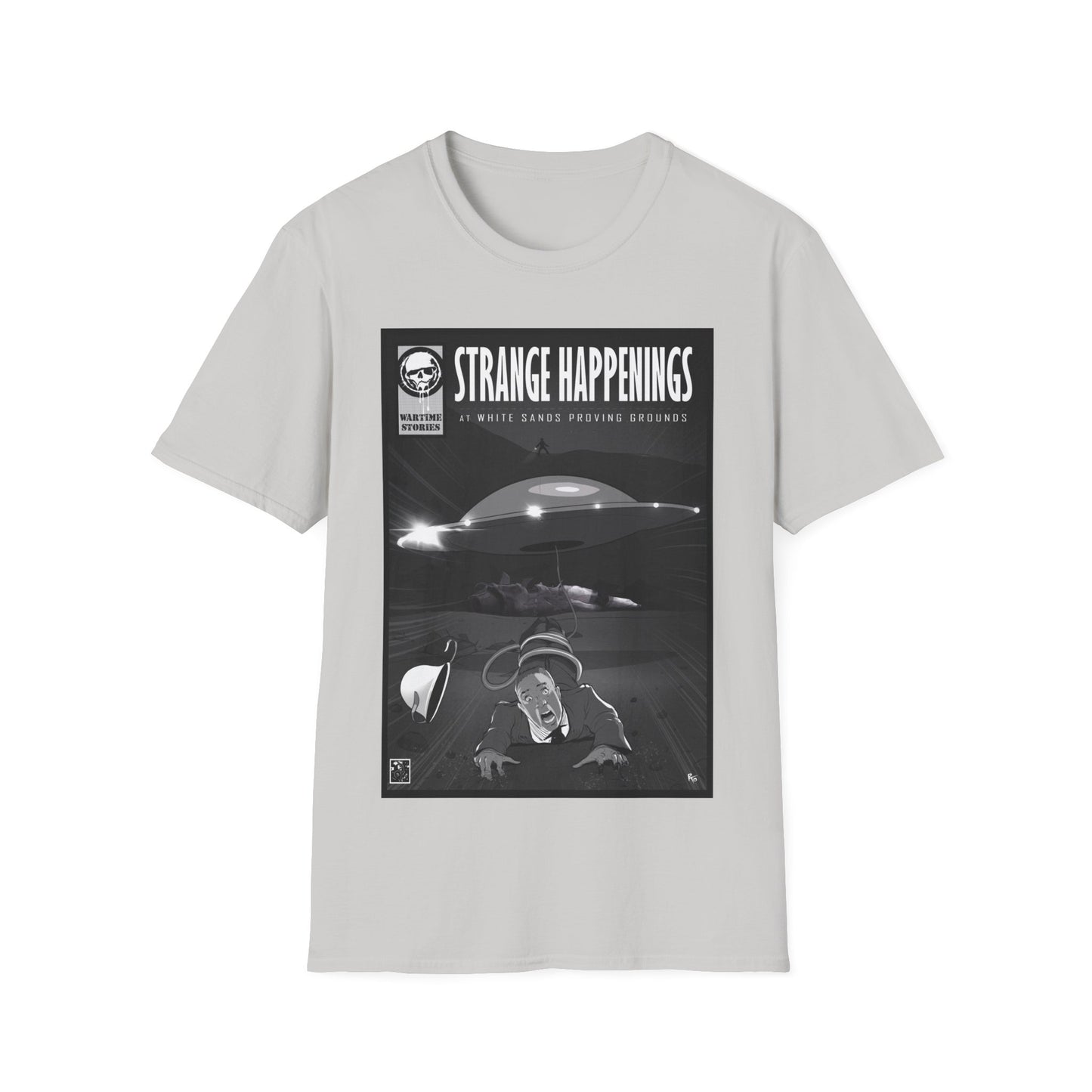 T-Shirt - White Sands Proving Grounds - Abduction (Comic Book Style)