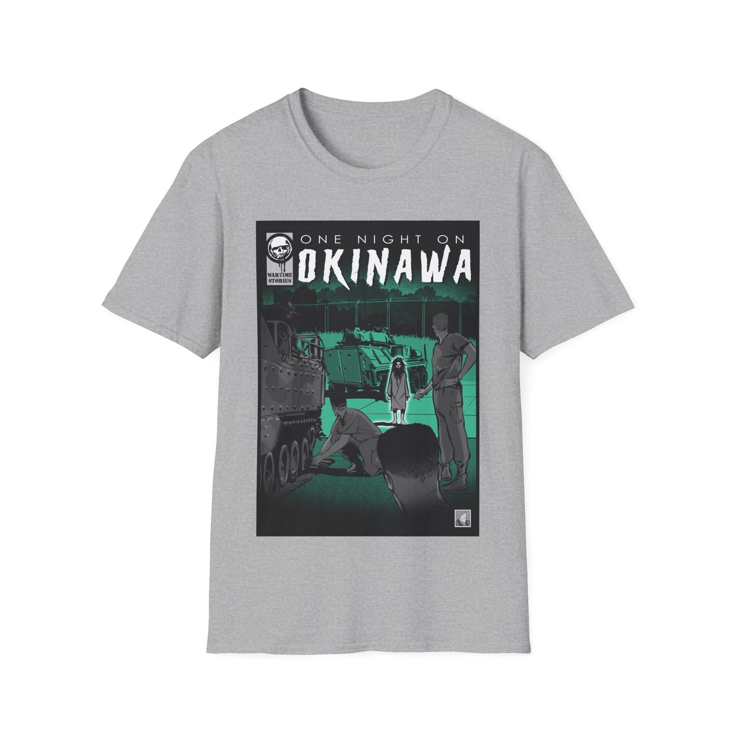 T-Shirt - Okinawa - The Girl on the Ramp (Comic Book Style)