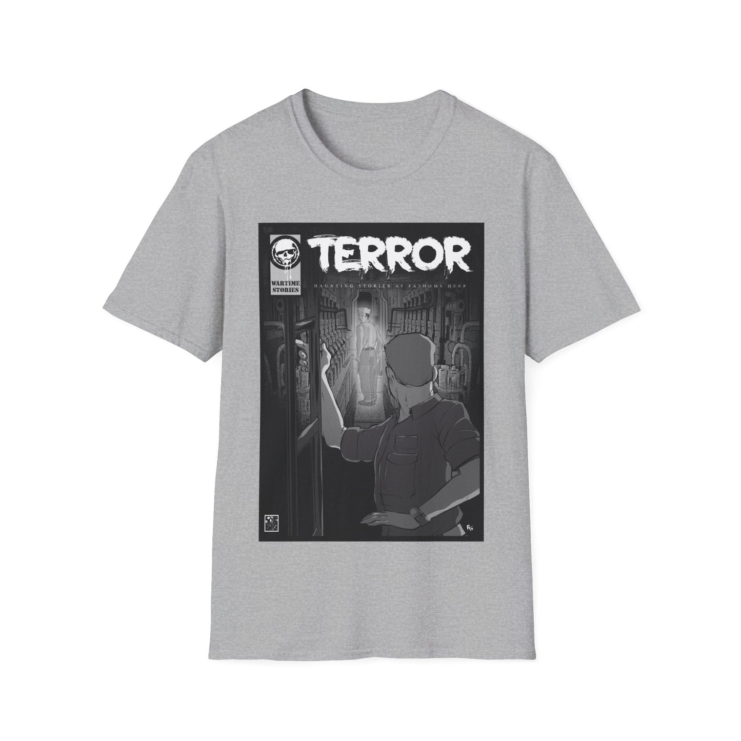 T-Shirt - Terror in the Deep - Engine Room (Comic Book Style)