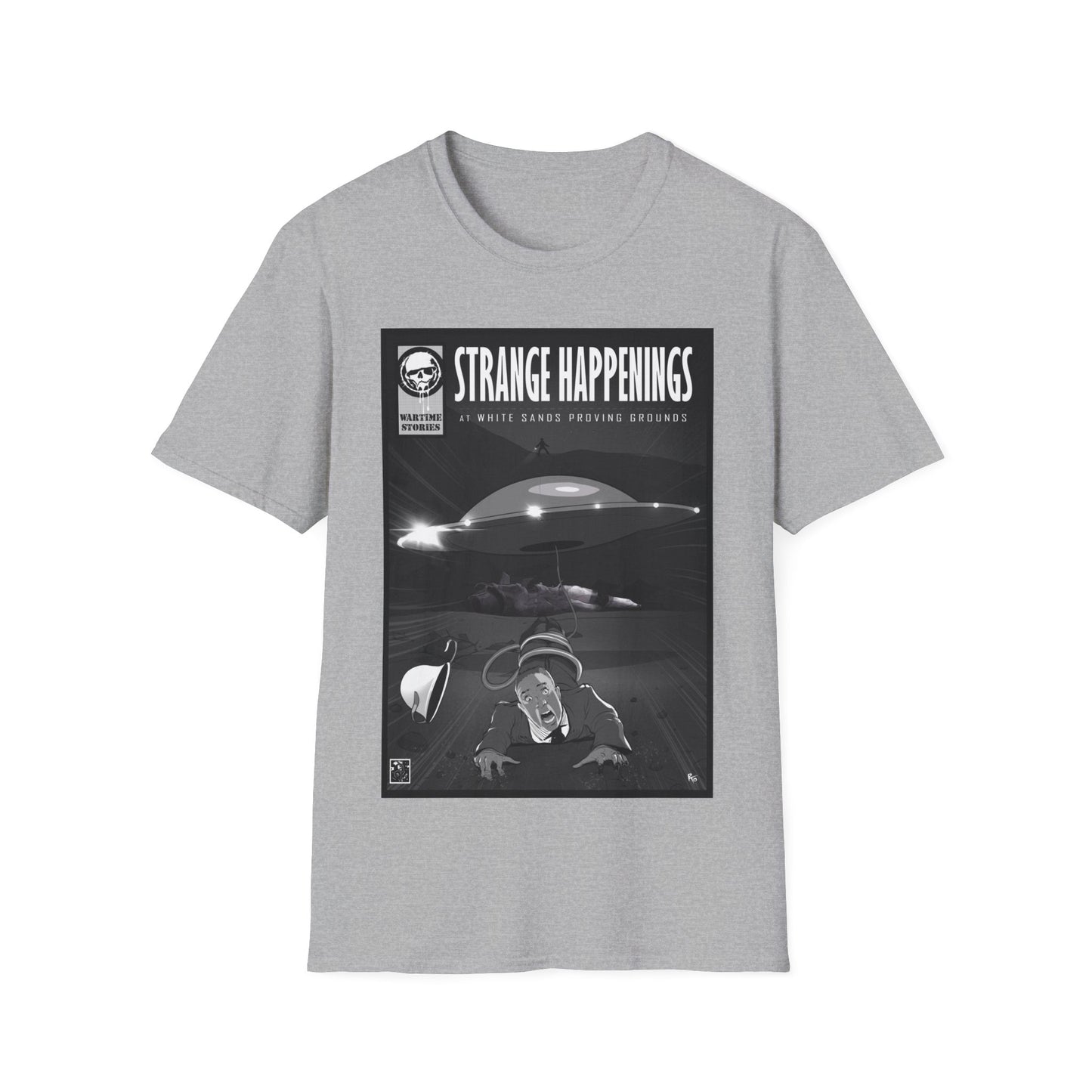 T-Shirt - White Sands Proving Grounds - Abduction (Comic Book Style)