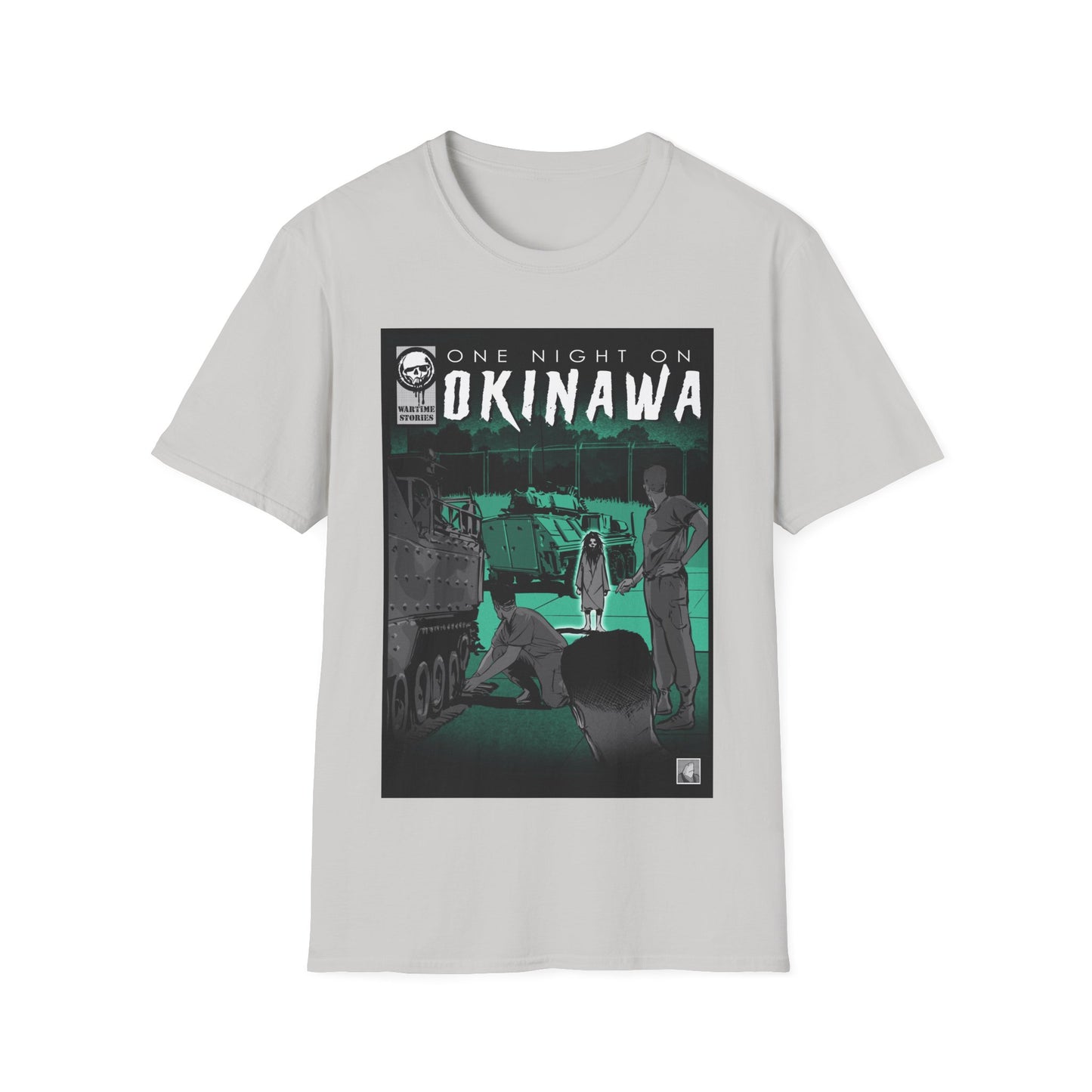 T-Shirt - Okinawa - The Girl on the Ramp (Comic Book Style)