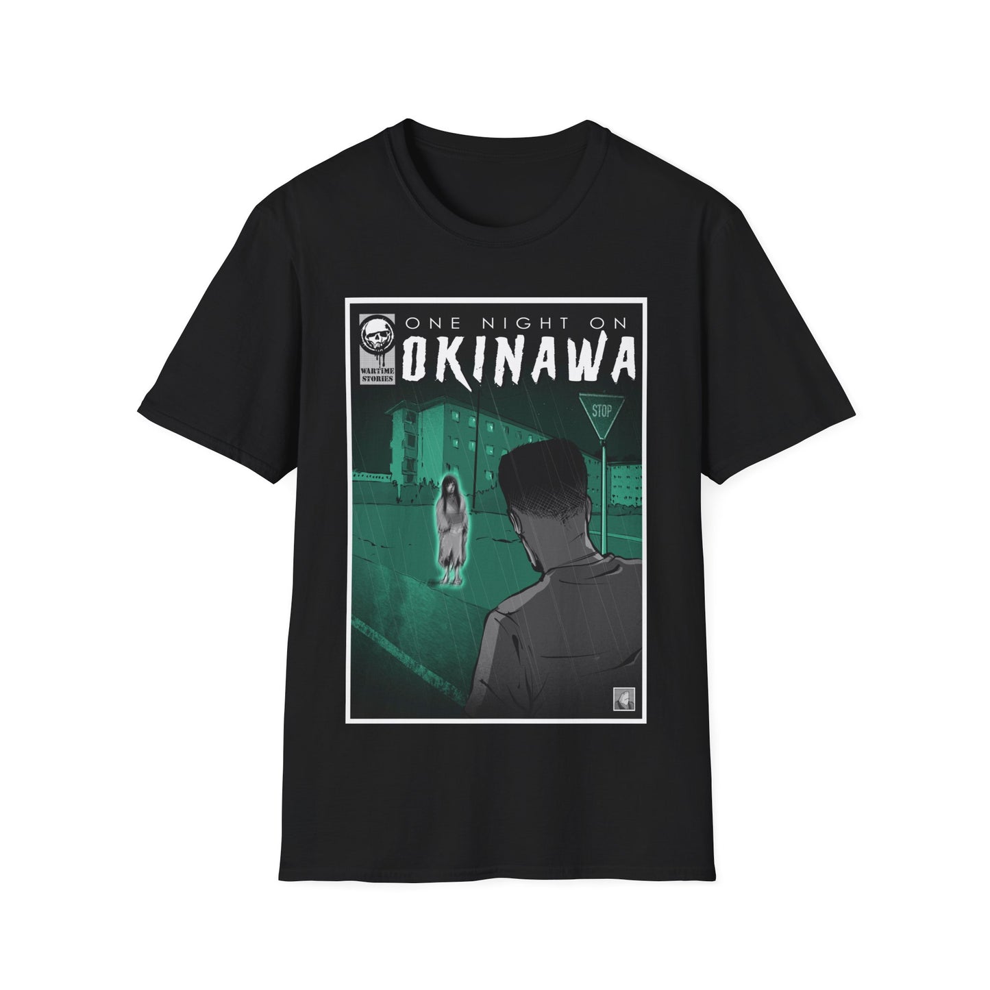 T-Shirt - Okinawa - The Girl at the Barracks (Comic Book Style)