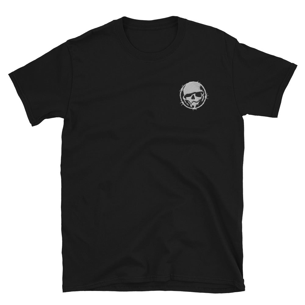 Logo T-Shirt  - Combat Skully Emblem (Embroidered)