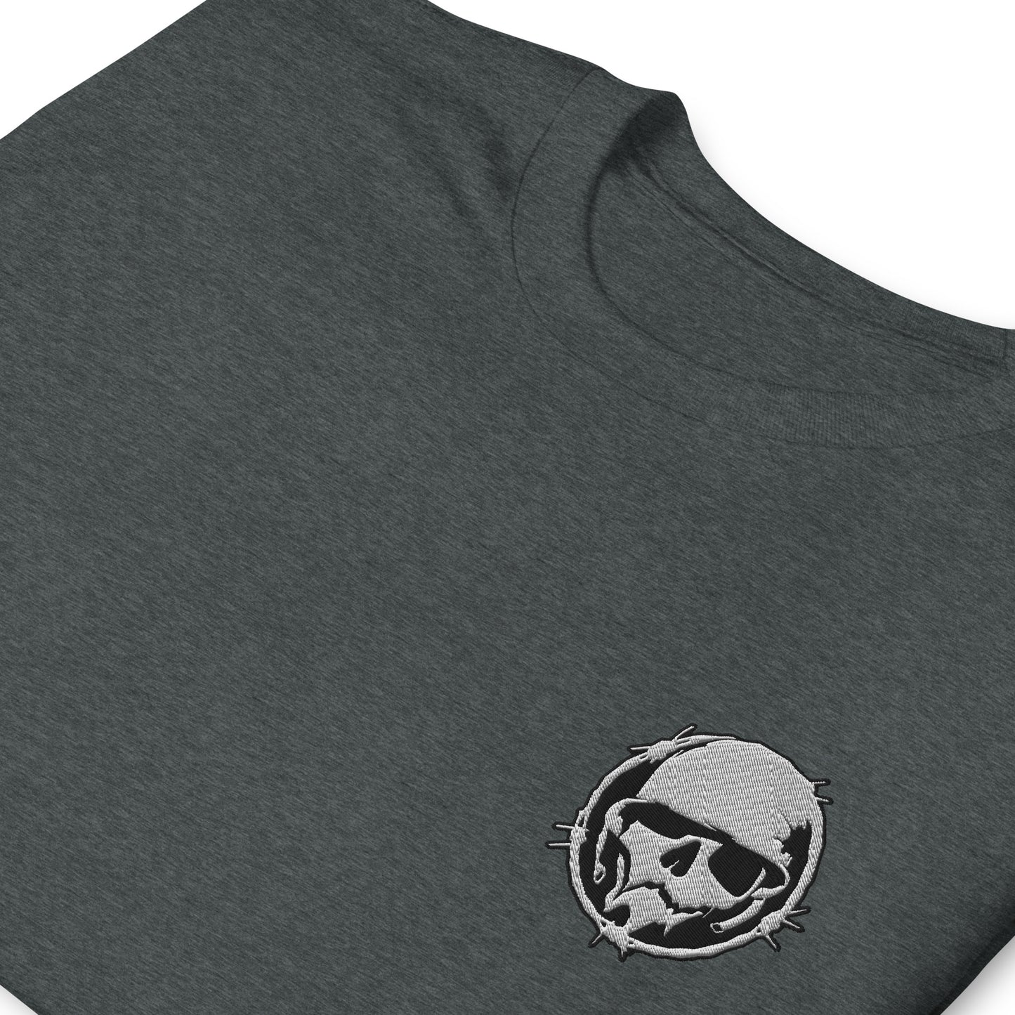 Logo T-Shirt  - Combat Skully Emblem (Embroidered)