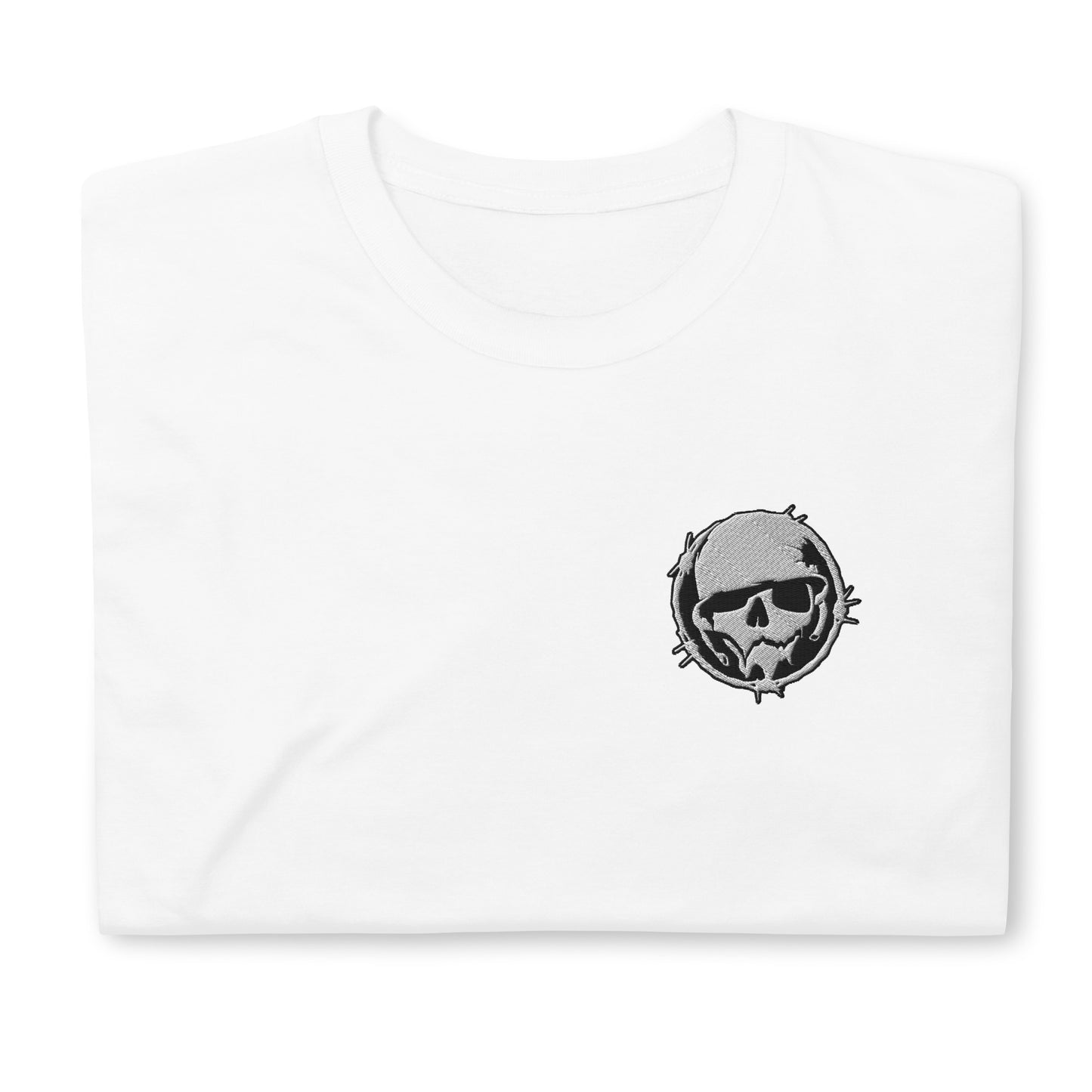 Logo T-Shirt  - Combat Skully Emblem (Embroidered)