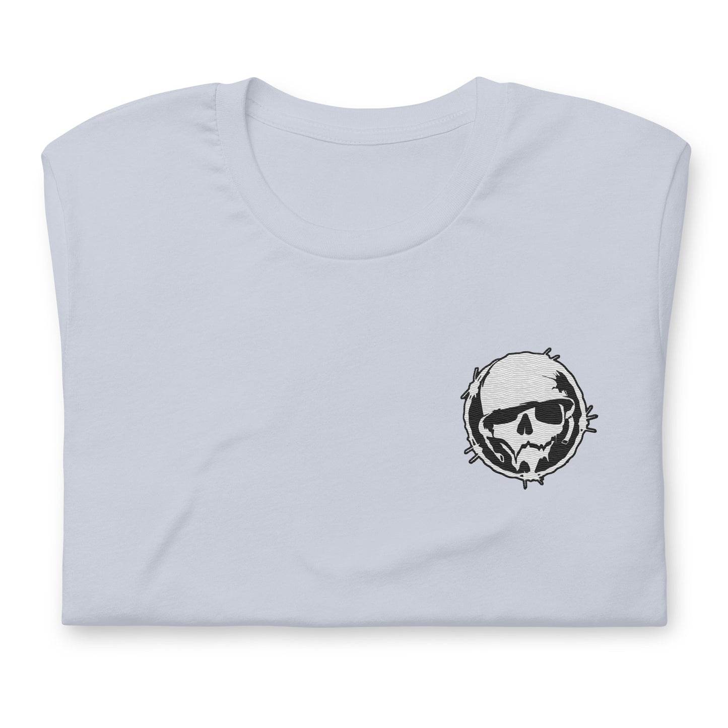 Logo T-Shirt  - Military Reg - Combat Skully (Embroidered)