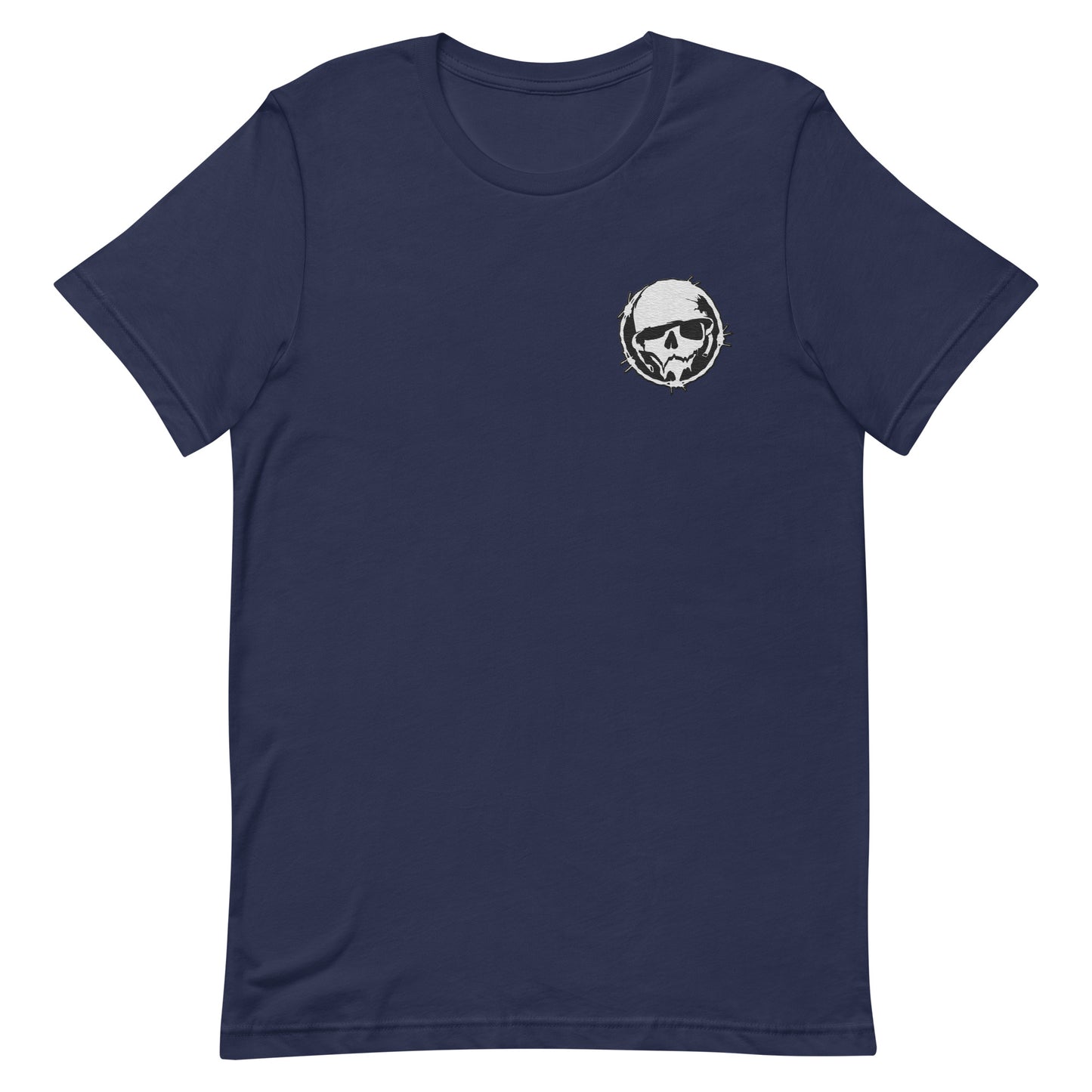 Logo T-Shirt  - Military Reg - Combat Skully (Embroidered)