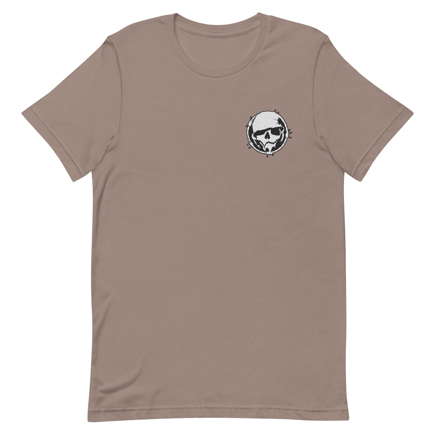 Logo T-Shirt  - Military Reg - Combat Skully (Embroidered)