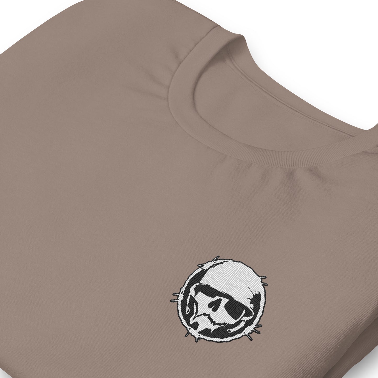 Logo T-Shirt  - Military Reg - Combat Skully (Embroidered)